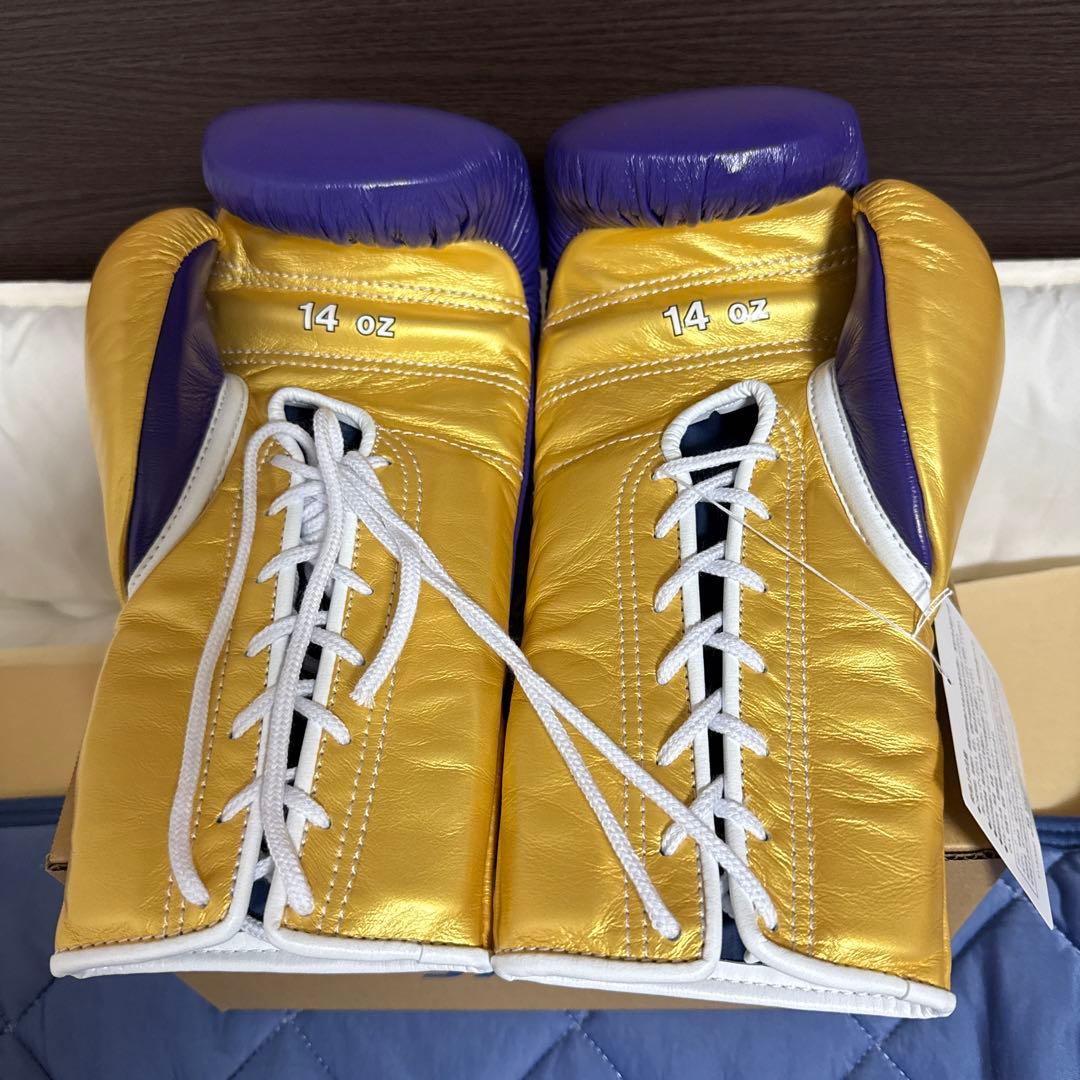 ウイニング winning ボクシンググローブ　14オンス　紫/金