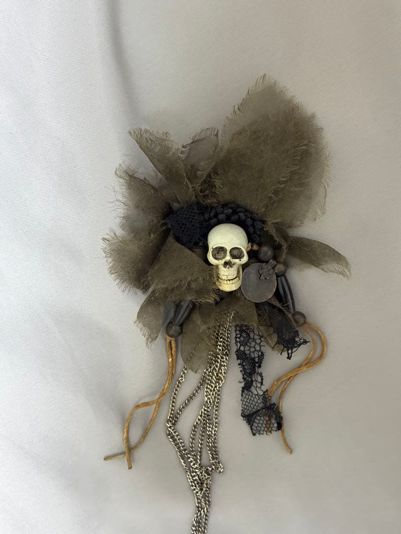 シェアースピリット スカルデザイン コサージュ