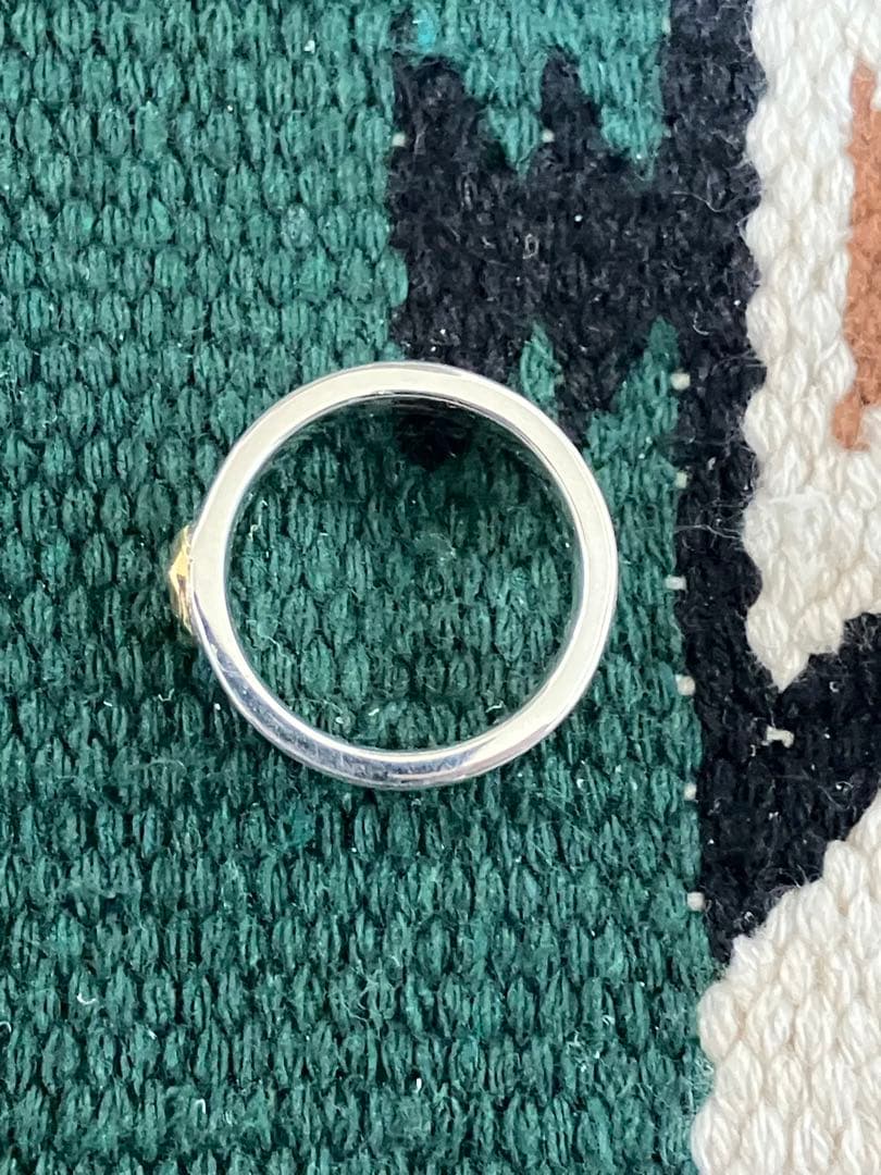 goro's ゴローズ　メタル付き平打ちリング 19号 イーグルメタル　k18