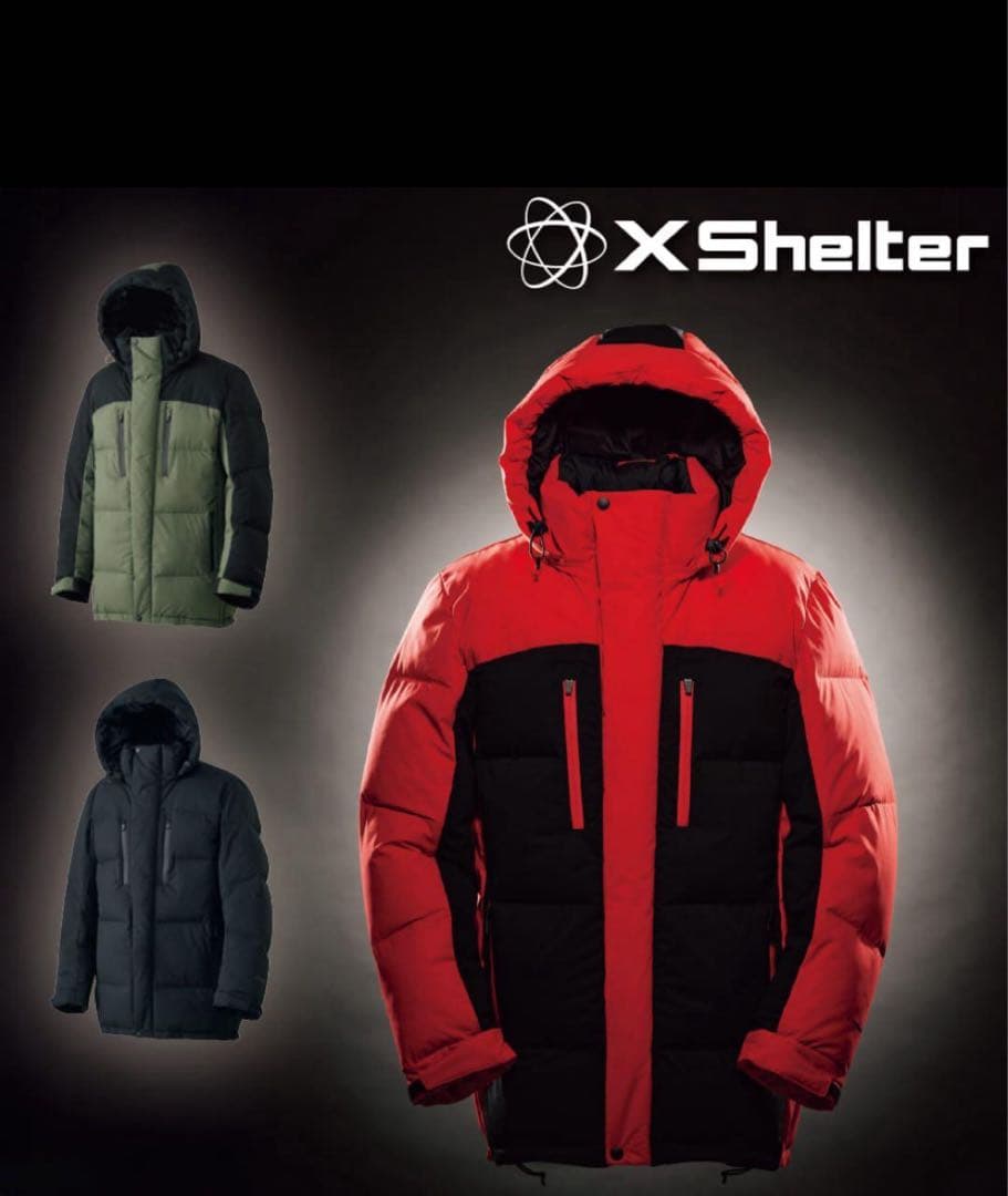 X Shelter 断熱αプレミアムGIGA PUFF ダウンダークグリーン3Ｌ