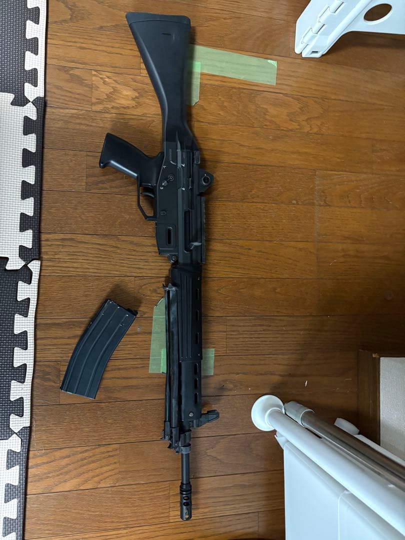 東京マルイ　89式ガスブロ　固定銃床　弾倉一つ　20mmレール付き