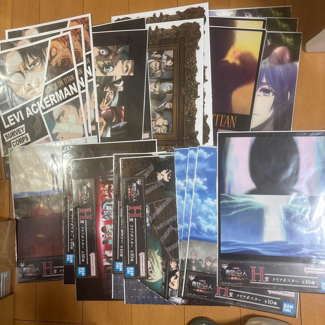 進撃の巨人　一番くじ フルコンプA1B2C1D1 E1ラストワン1 合計62点