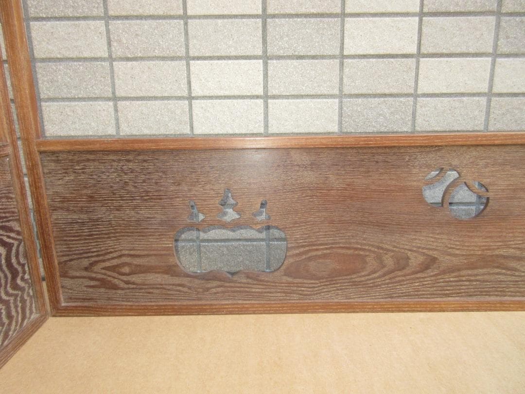 送料込【逢絢亭】茶道具 風炉先 女桑 つぼつぼ桐透かし 木製 紙箱入り