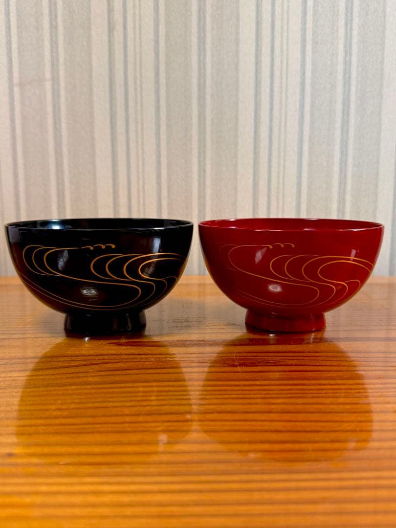 新品5.5万❗️輪島塗蒔絵夫婦椀