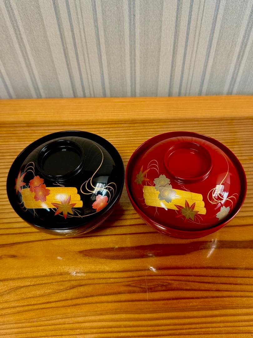 新品5.5万❗️輪島塗蒔絵夫婦椀