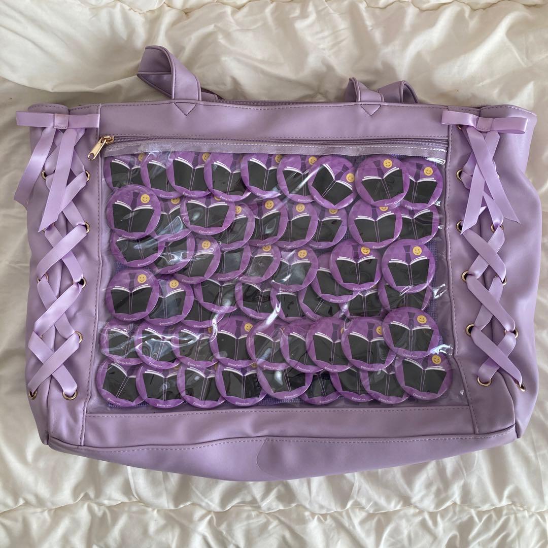 ワイテルズ　スマイル　pop up ストア 缶バッジ　ザッカマート　WEGO 紫