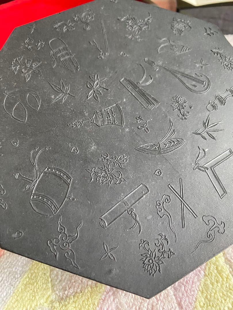 呉竹精昇堂　千寿墨　天寶　八角型　油煙墨　菜種油煙　限定　37/100挺　古墨