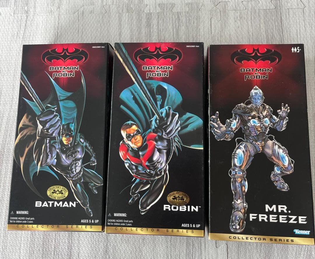 バットマン＆ロビンMr. Freeze　3点セット　25年以上前の商品です！