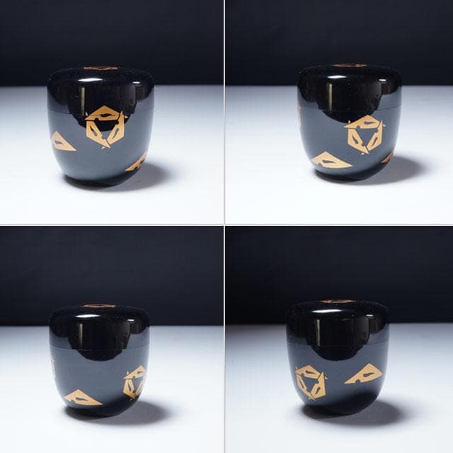 初瀬川柳庵　出世鱗蒔絵中棗　即中斎 御書付　茶道具　表千家　茶器　鱗鶴