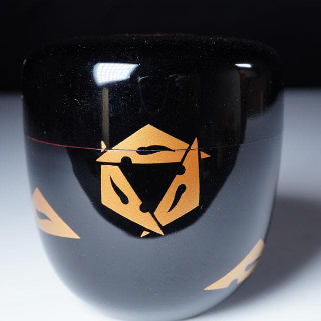 初瀬川柳庵　出世鱗蒔絵中棗　即中斎 御書付　茶道具　表千家　茶器　鱗鶴