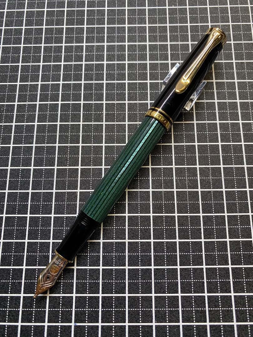 筆記具 PELIKAN Souveran M300 Green-Stripe FP
