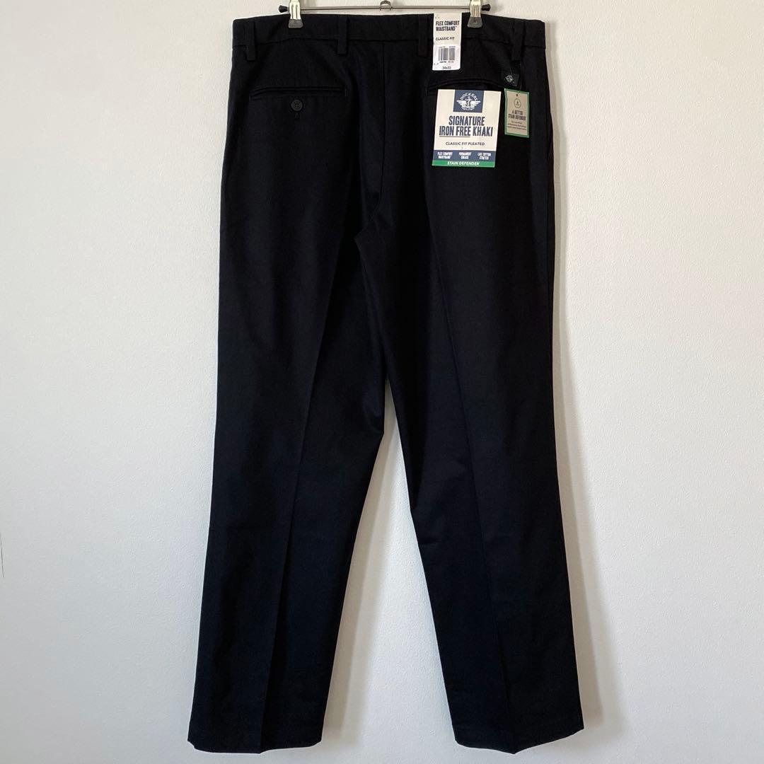 新品 タグ付き Dockers チノパン スラックス ブラック W34 L32