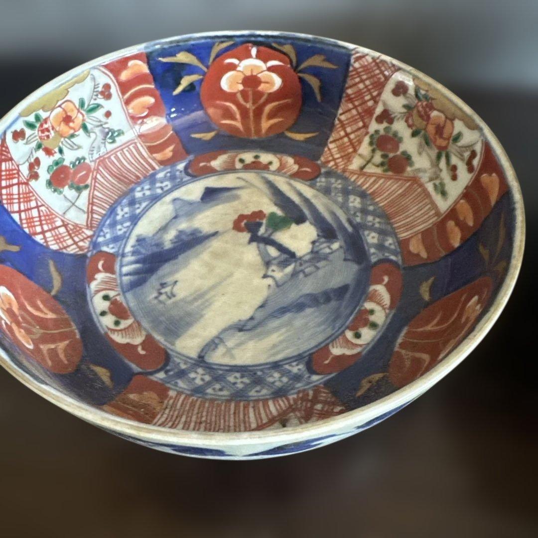 色絵陶器ボウル2点セット 難あり