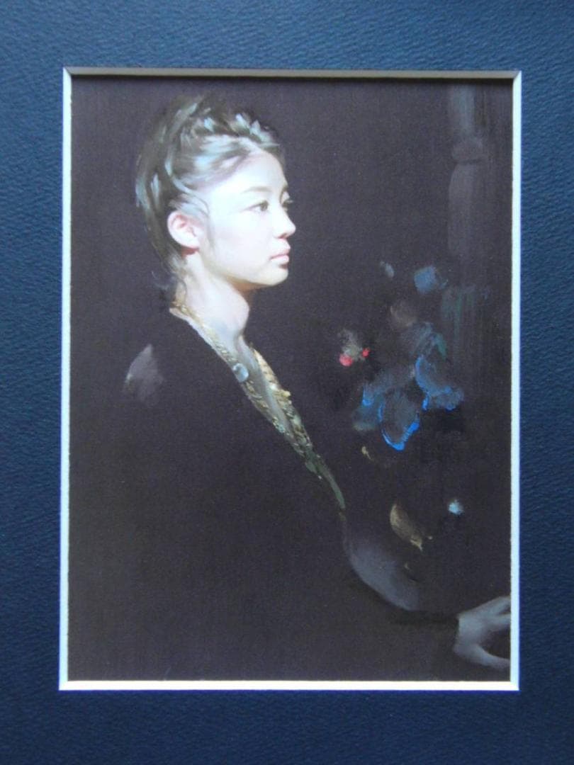 村山 直儀、「横顔の美シリーズー燦」、希少な額装用画集より、新品高級額装付