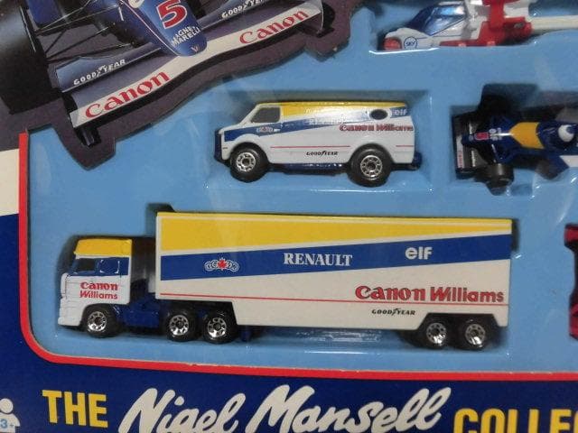 ナイジェル マンセル 1/64 F1 トランスポーター バン ヘリコプター