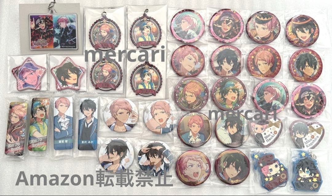 あんスタ　斎宮宗　影片みか　キャラバッジ　ストラップ　AGF ハート缶　ロン缶