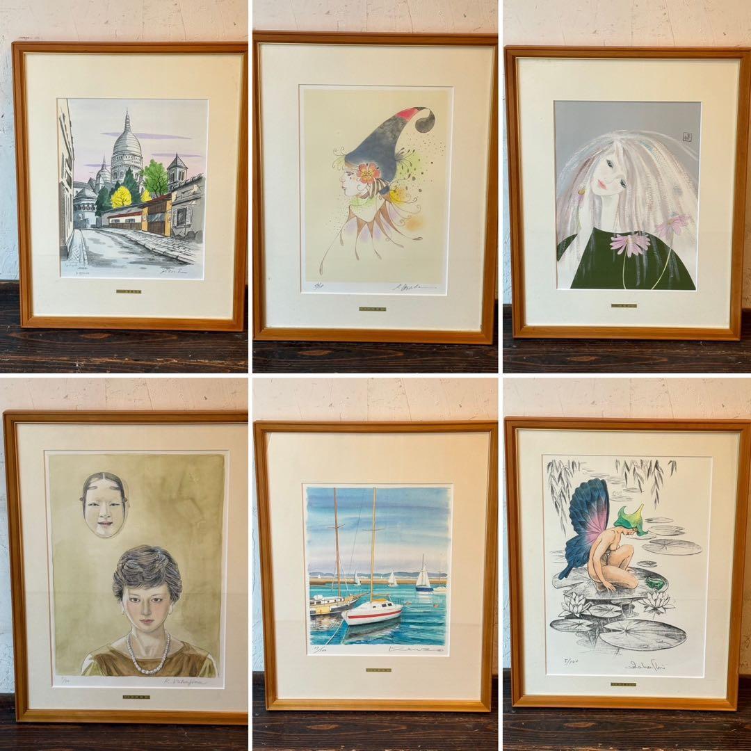 佐々木スカイ＊⑦ 絵画 リトグラフ セット 大塚健二 他 直筆サイン入