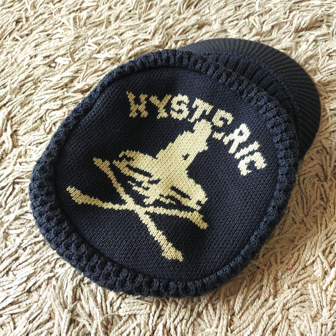 【良品】ヒステリックグラマー　ネイビー　ニットキャップ　ヒスガール