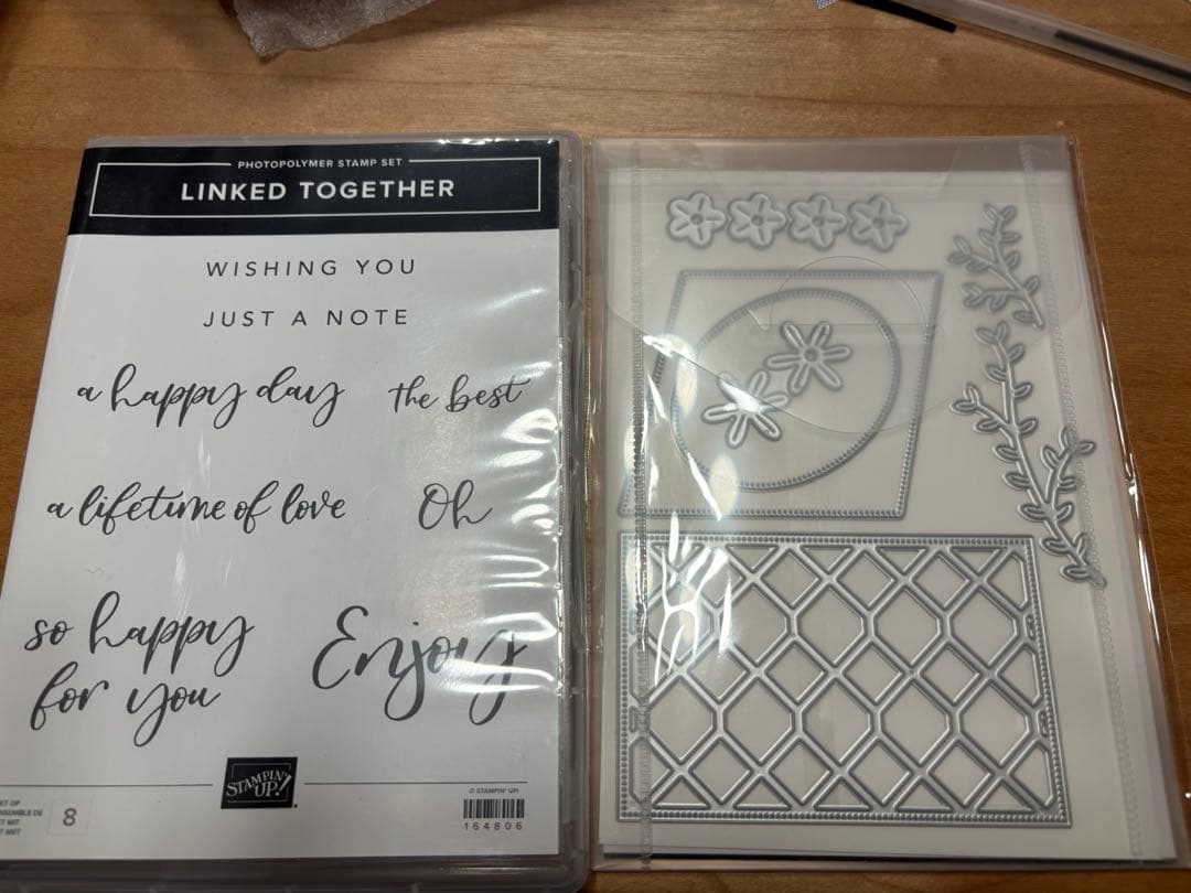 未使用♡ラティスと葉が可愛いダイ♡スタンピンアップ