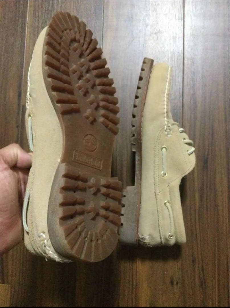 【希少カラー】Timberland ベージュ モカシン　3eye ボートシューズ