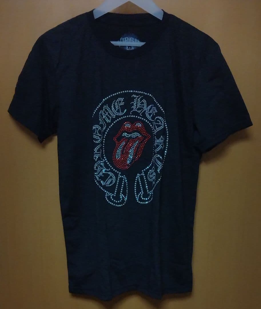 新品:ローリング・ストーンズ「人気デザイン●ラインストーン仕様Tシャツ」