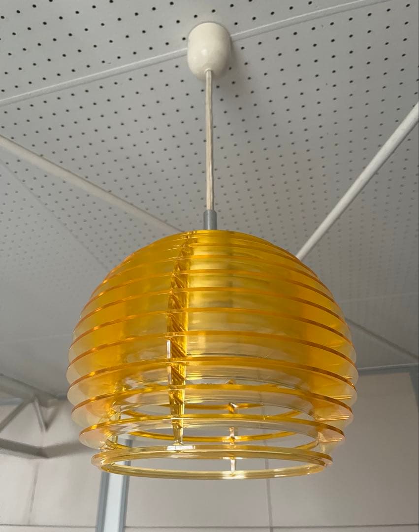 ヴィンテージ　70's ペンダントランプ　ミッドセンチュリー　スペースエイジ