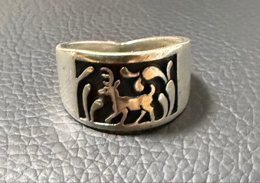 ホピ族 シルバーリング 鹿モチーフ