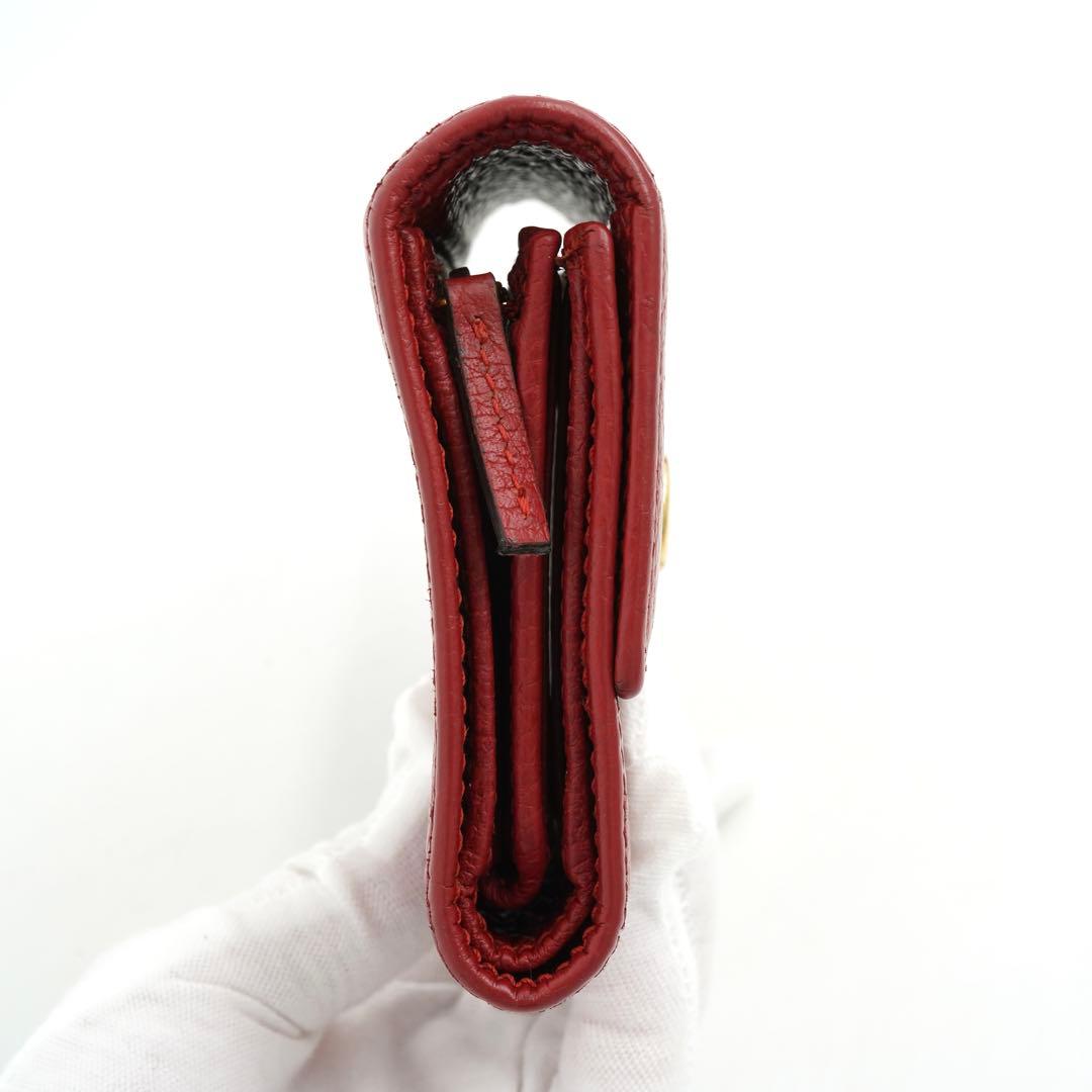 ✨未使用展示品✨　GUCCI ミニ財布　マーモント　三つ折り　GGロゴ　刻印