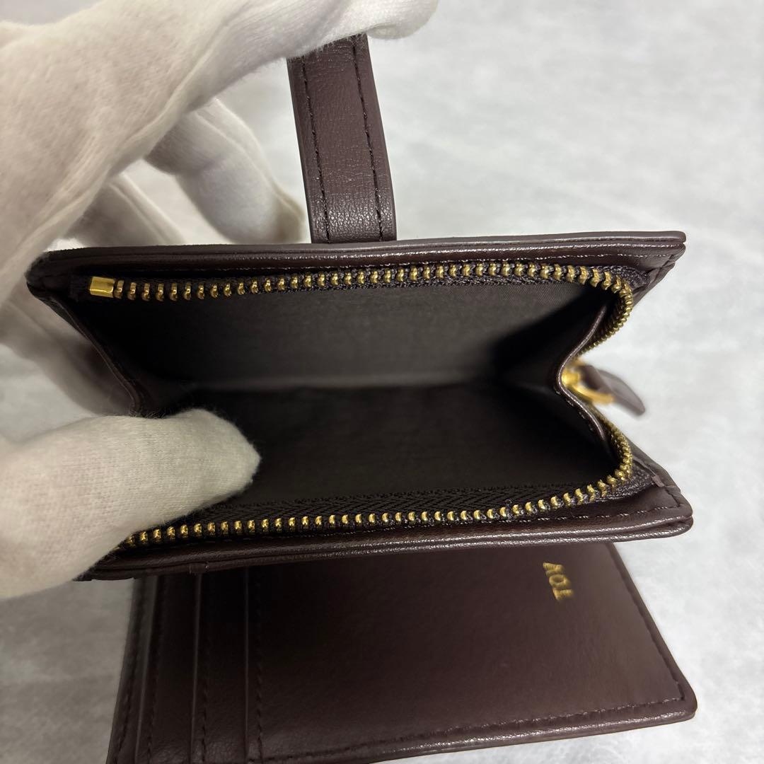TOV PAON WALLET トーヴ　ポン　ブラウン　二つ折り財布