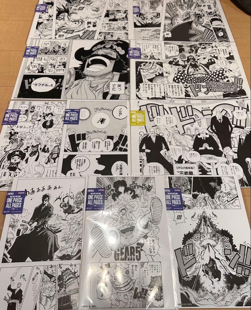 ONE PIECE ALL PAGES（B4）（B5）計10枚セット