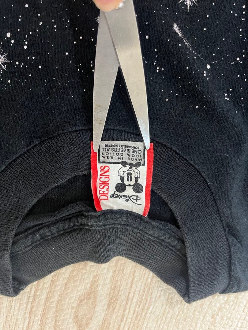 90s USA製 ミッキー ヴィンテージ Tシャツ XL相当 ブラック