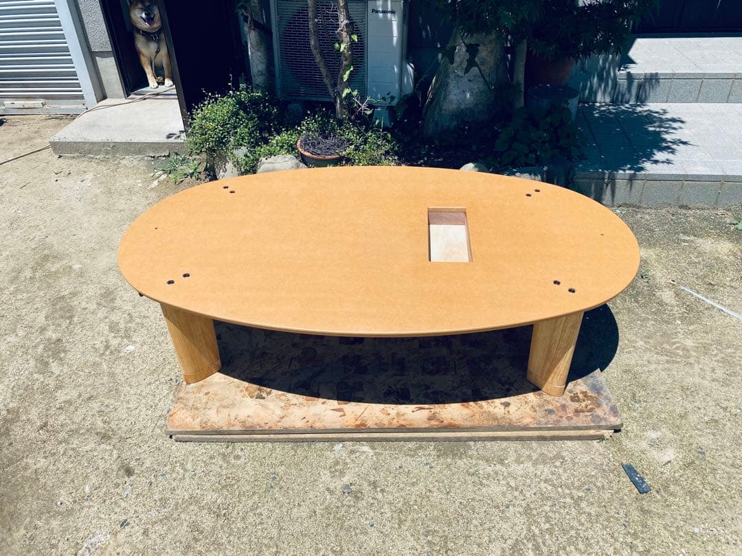 こたつ楕円タモ120日本製・ヒーター別売り