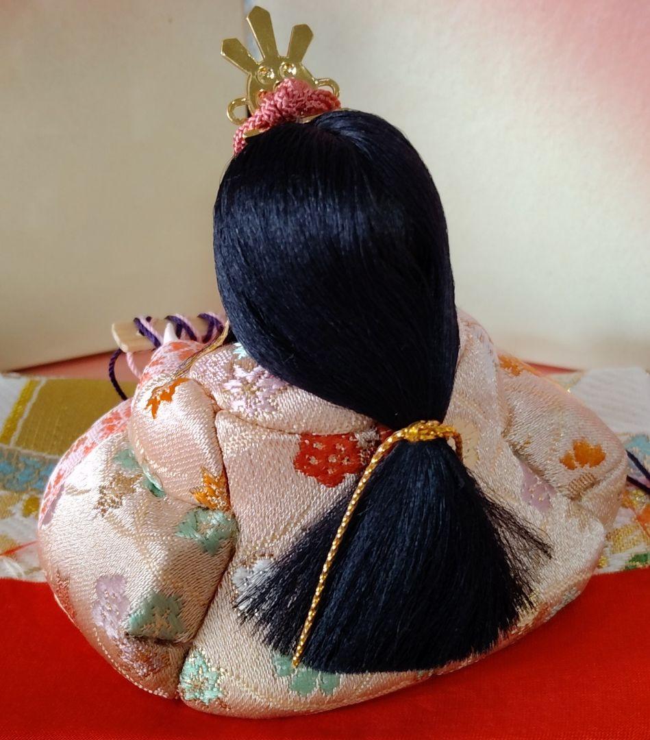 「さくらさくら 」コンパクト 小さな 木目込み親王飾り　雛人形 　一秀作　雛祭り