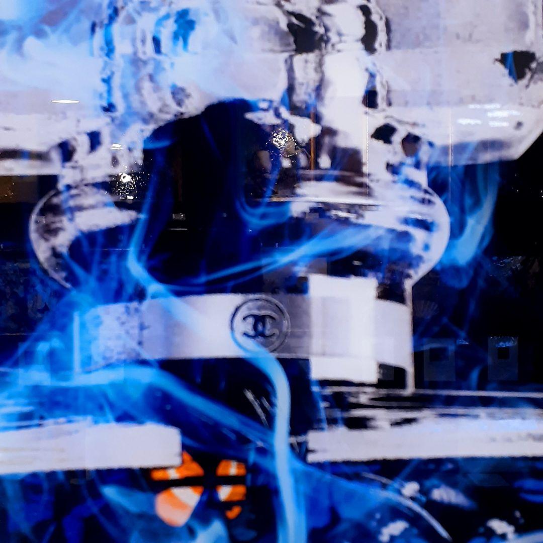 輸入雑貨　特殊強化ガラスアート　『CHANEL』　ミラーアート　60×120cm