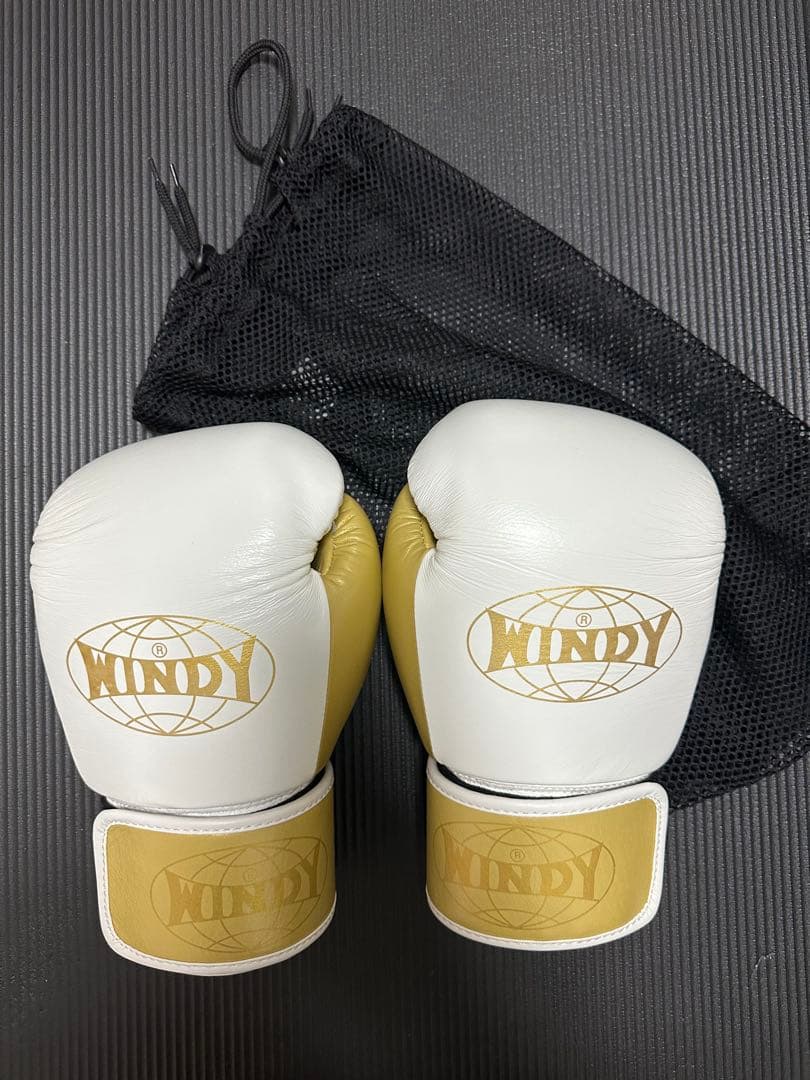 WINDY ボクシンググローブ ホワイト/ゴールド　BGVH 12OZ
