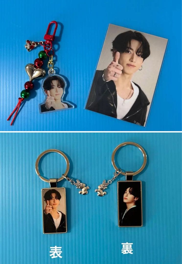 BTS Jungkook ハート型アクリルフォトブロック•スクエアフォトブロック