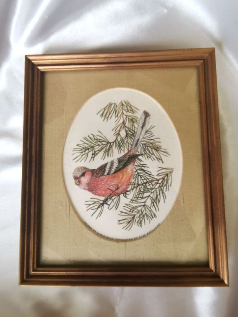 鳥の絵　絵画　YVES BEAUJARD