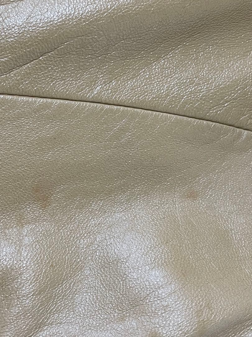 8月末価格❣️ BANANA REPUBLIC ベージュレザーライダースジャケット