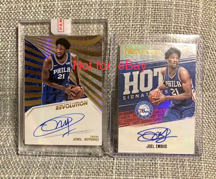 【NBAカード】Joel Embiid エンビード サイン2枚セット