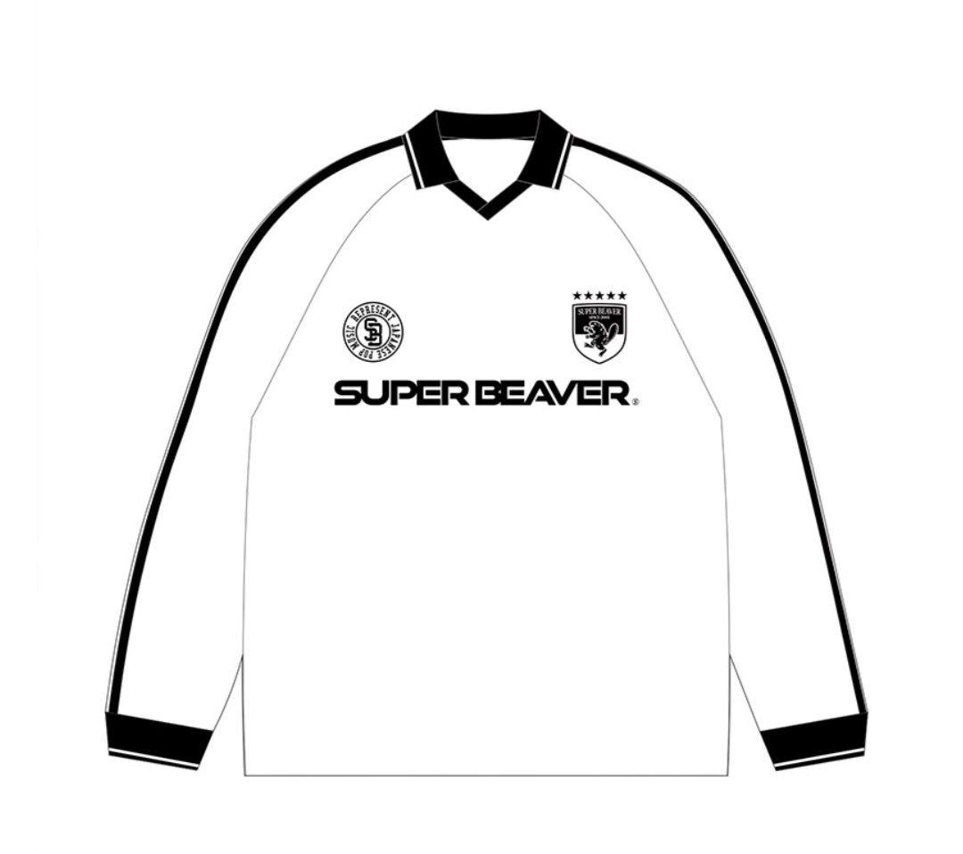 【新品】SUPER BEAVER サッカーシャツ ホワイト Lサイズ 長袖