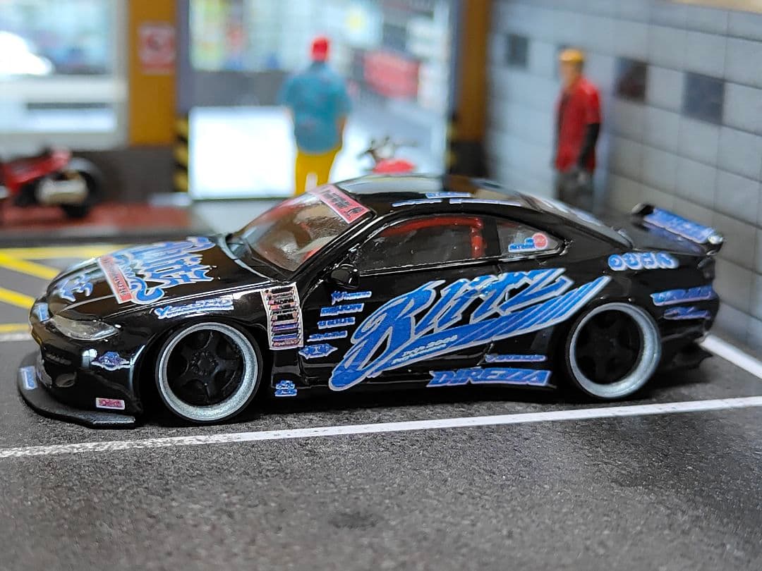 MINIGT トミカ改造 日産 S15 シルビア ドリ車☆ D1ホットウィール8
