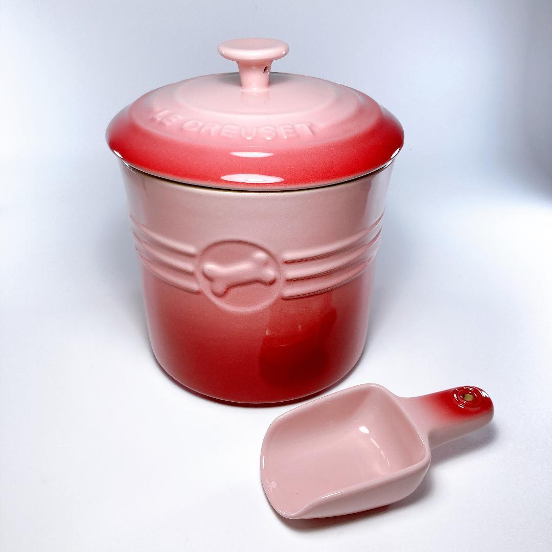ル・クルーゼ フードコンテナ ナチュラルピンク　|2957|
