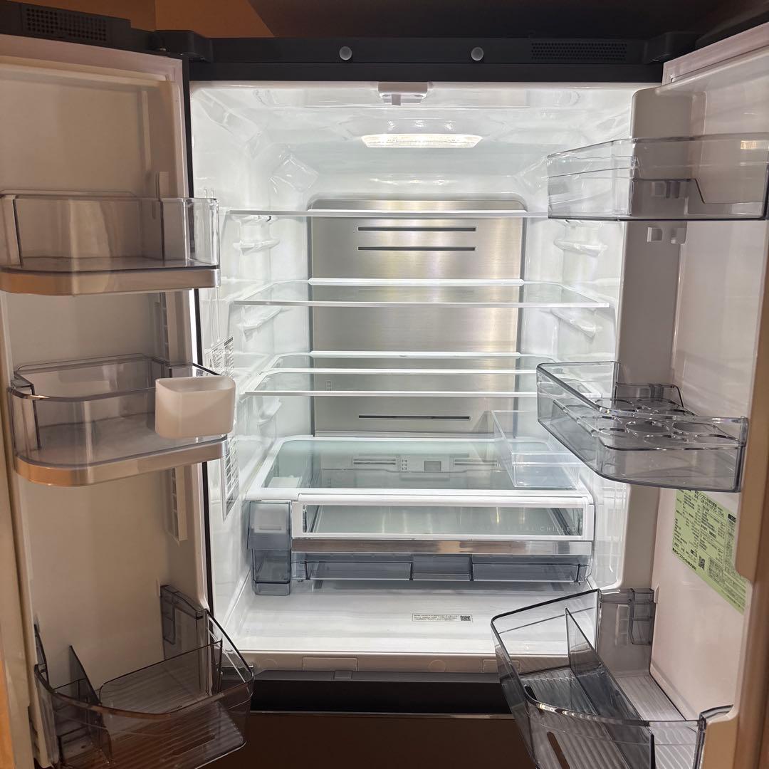 価格相談可【2023年製 ほぼ未使用品】TOSHIBA 6ドア冷蔵庫 シルバー