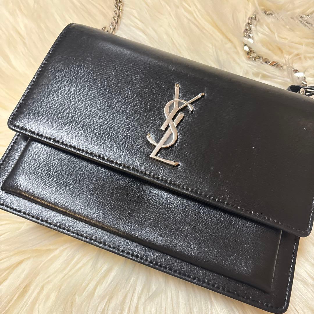 【美品】イブサンローラン チェーン ショルダーバッグ