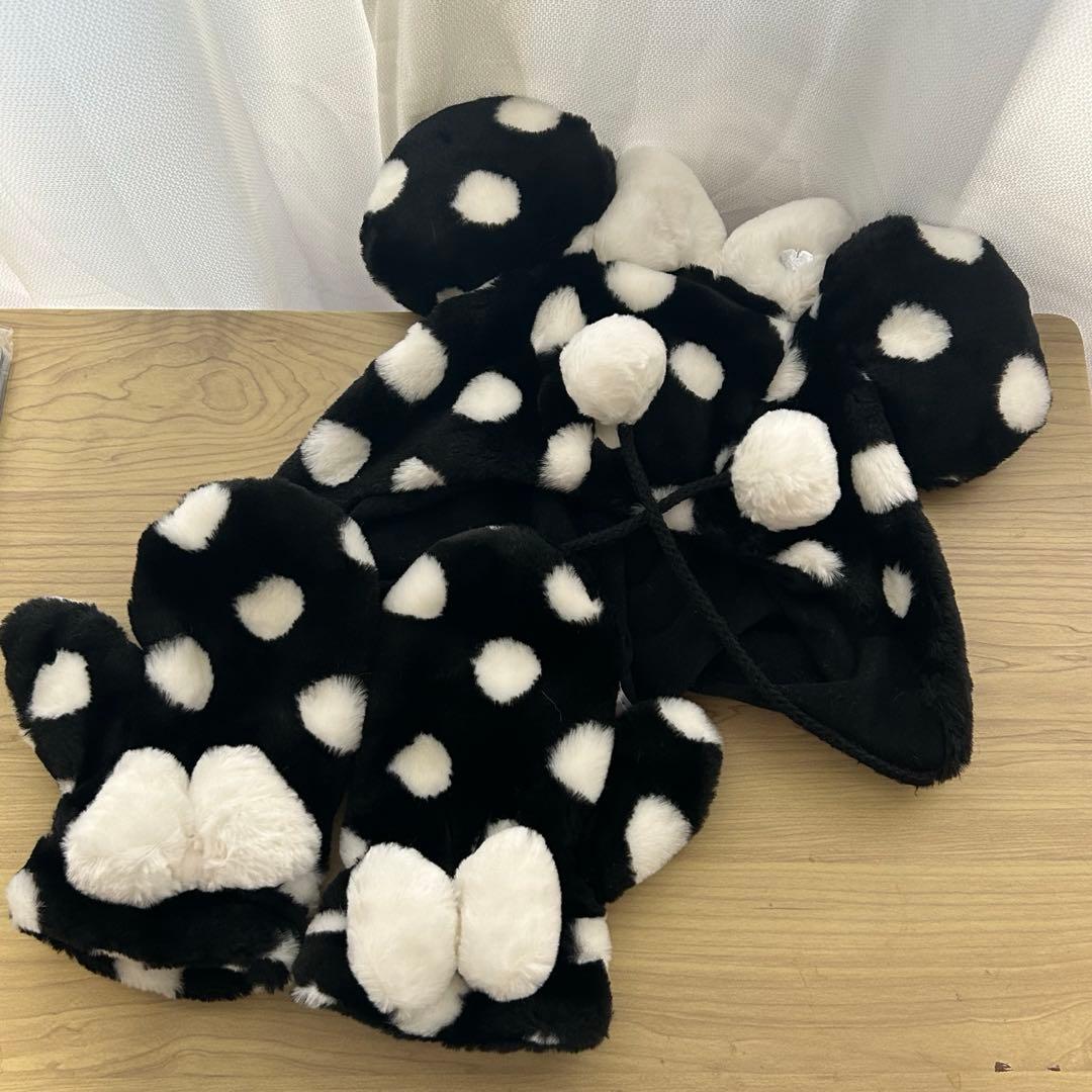 ディズニー ファンキャップ 水玉