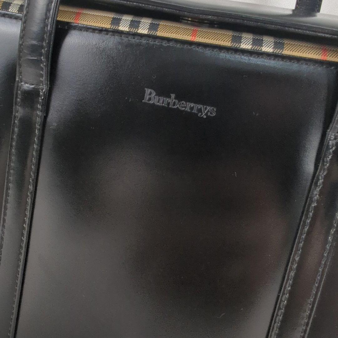 BURBERRY バーバリーズ ノバチェック レザー ハンドバッグ