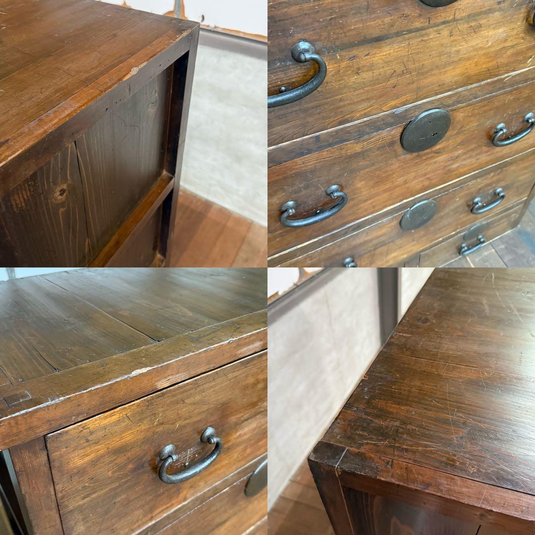 H15K56 和製アンティーク 5段チェスト