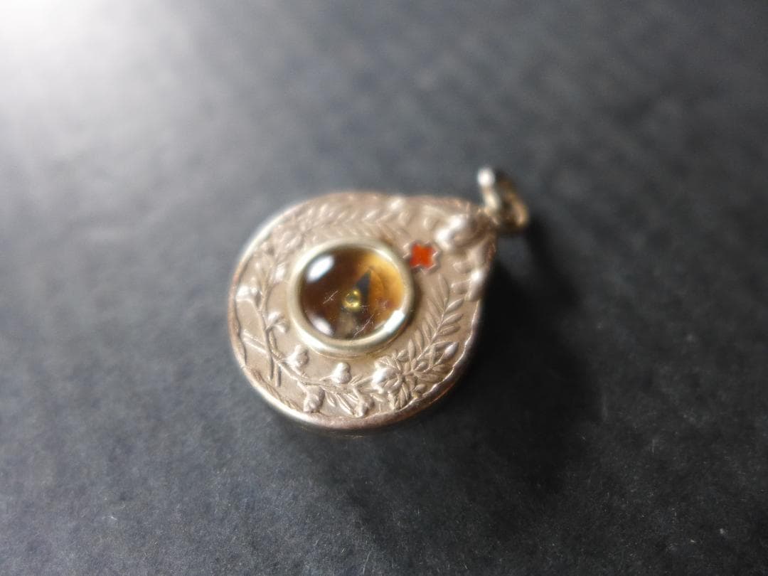 時代物　明治時代 大日本帝国　日本赤十字社記念　方位磁石付き　日赤社員総会記念