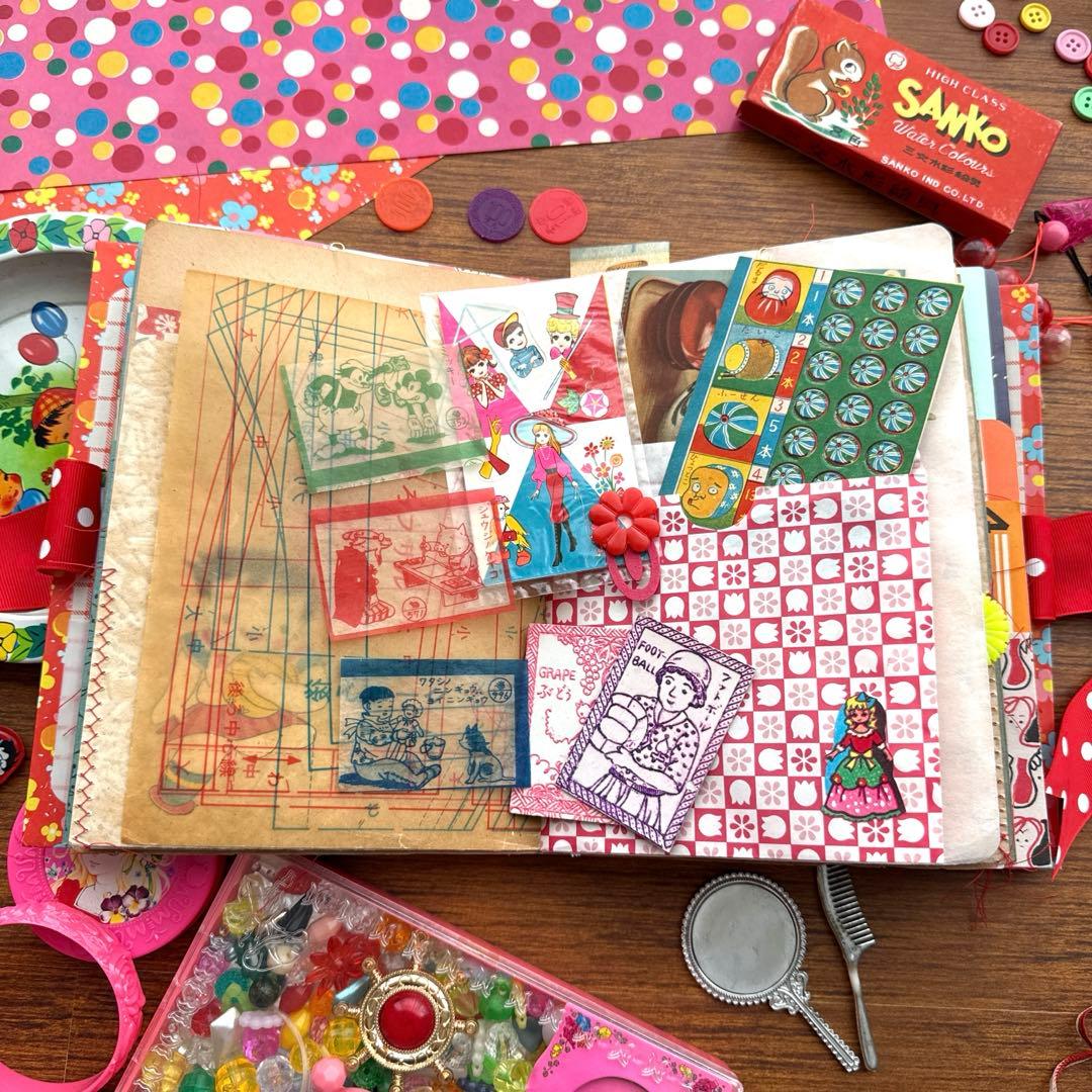 【RIkA】 昭和レトロ ジャンクジャーナル ラベル 紙モノ