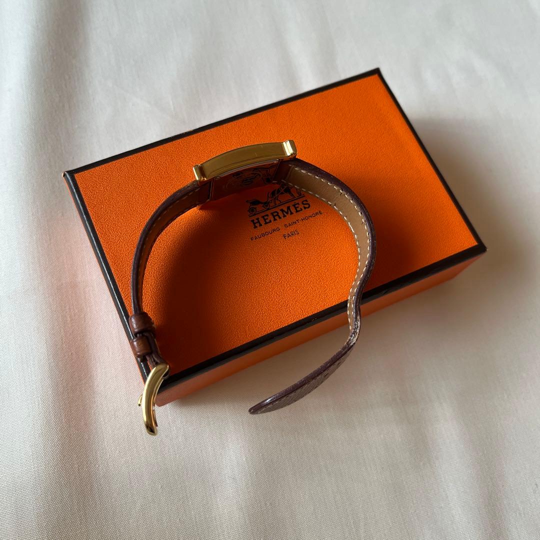 エルメスHウォッチ　キャメル　腕時計